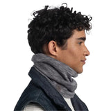 BUFF Merino Heavyweight Neck Warmer Solid Black - 53 Degrees North