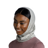 BUFF Merino Lightweight Neckwear Multistripes Tempest-Solid Pansy-Cloud Matewa-Solid Black-Solid Light Grey - 53 Degrees North 