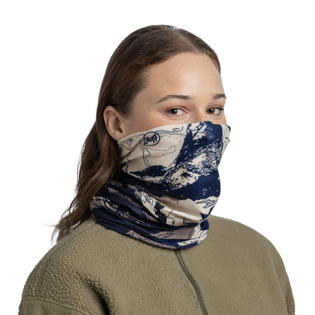 BUFF Original Ecostretch Neck Warmer Esyr Midnight Navy - 53 Degrees North 