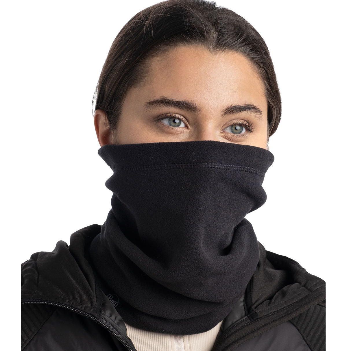 BUFF Polar Neck Warmer Solid Black - 53 Degrees North