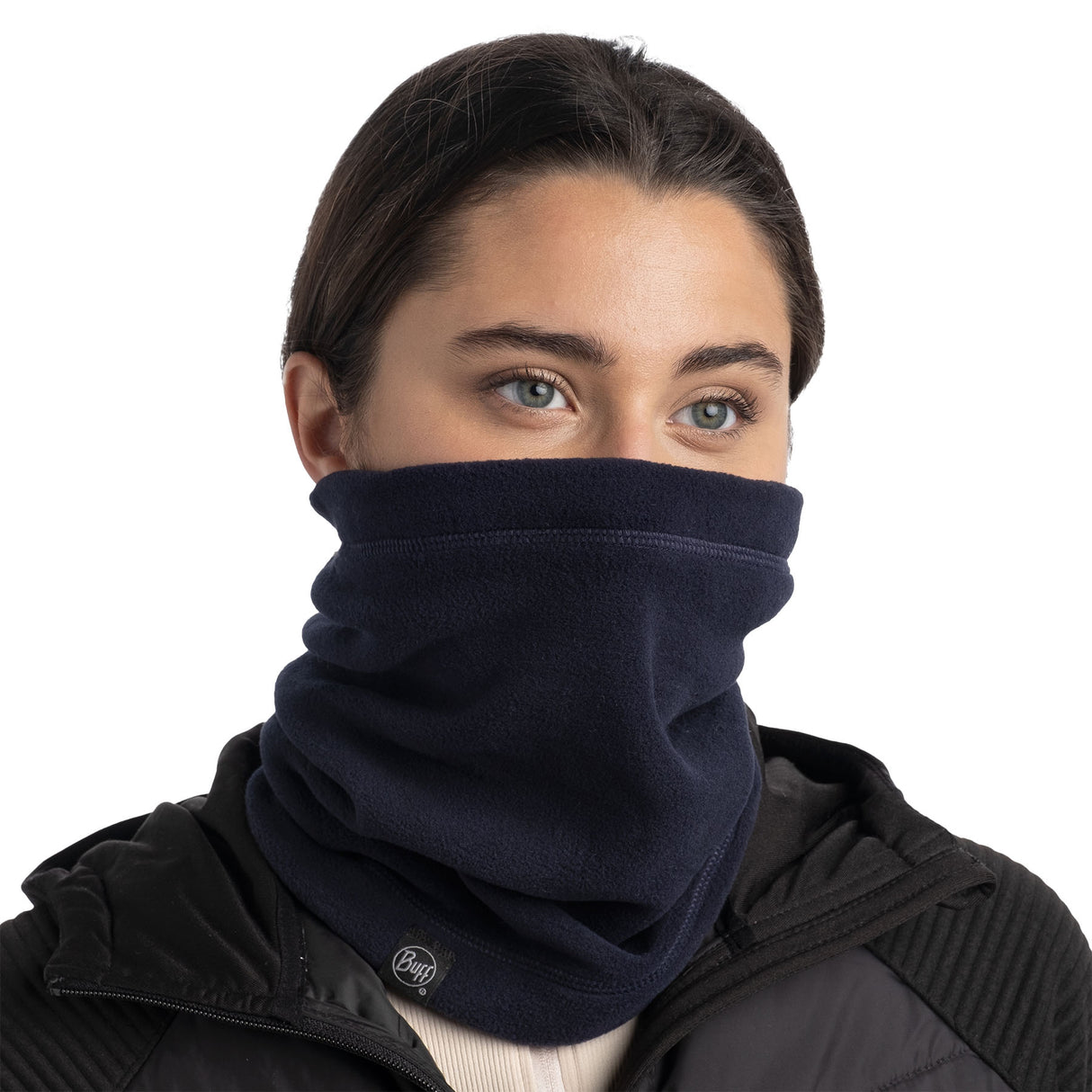 BUFF Polar Neck Warmer Solid Black - 53 Degrees North