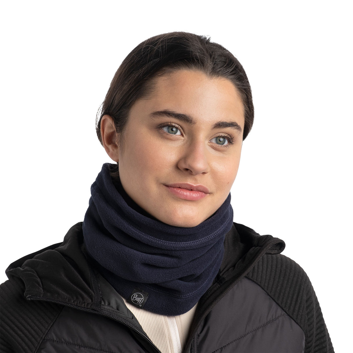 BUFF Polar Neck Warmer Solid Black - 53 Degrees North