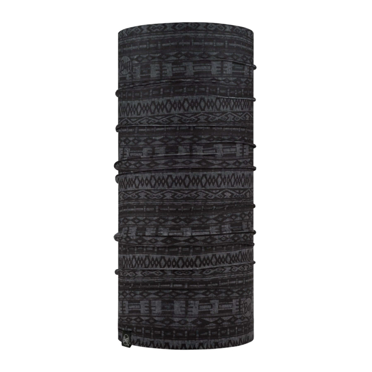 BUFF Polar Reversible Neck Gaiter Urid Black-Snout Ecru-Sybe Blue-Metly Rosewood - 53 Degrees North 