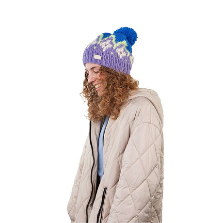 Barts Curley Beanie Pale Army-Violet-Berry-Beige - 53 Degrees North 
