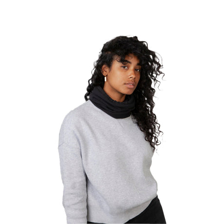 Barts Fleece Col Neck Gaiter Black-Heather Grey-Navy - 53 Degrees North 