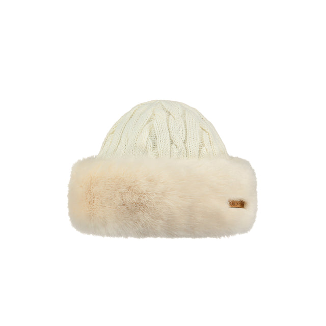 Barts Fur Cable Bandhat White - 53 Degrees North