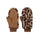 Barts Fur Mitts Print Brown-Black - 53 Degrees North 