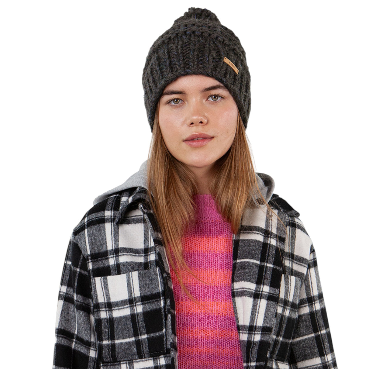 Barts Jasmin Beanie Lilac-Ice-Heather Grey-Pink-Dark Heather - 53 Degrees North 