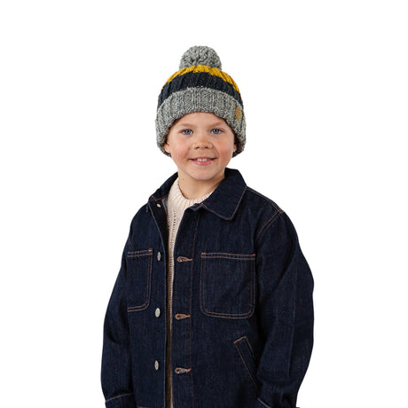 Barts Kids' Wilhelm Fleece Lined Beanie Yellow / 55cm-Green / 55cm - 53 Degrees North 
