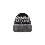 Barts Men's Gregorys Beanie Dark Heather-Army-Light Brown - 53 Degrees North 