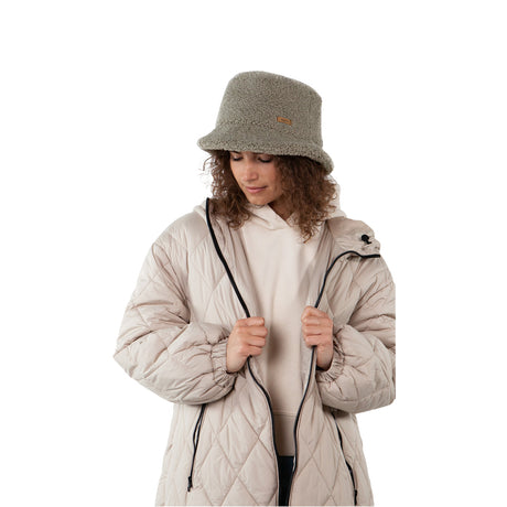 Barts Teddybuck Hat Pale Army-Cream - 53 Degrees North 