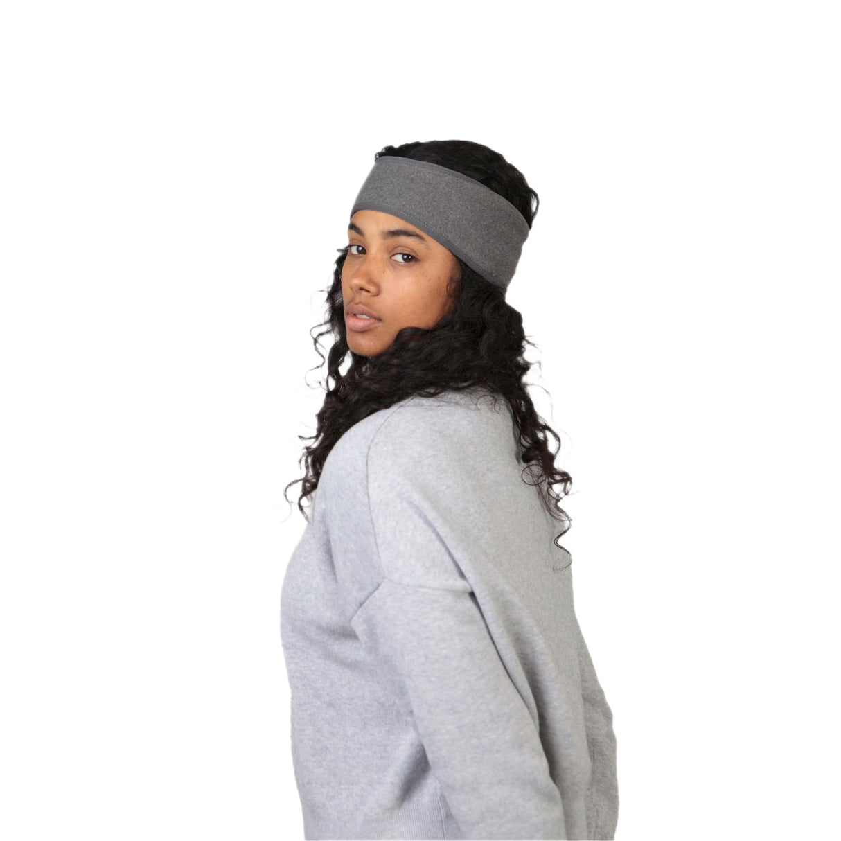 Barts Unisex Fleece Headband Heather Grey-Navy-Black - 53 Degrees North 