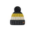 Barts Wilhelm Beanie Charcoal-Yellow-Cedar-Blue-Burgundy - 53 Degrees North 