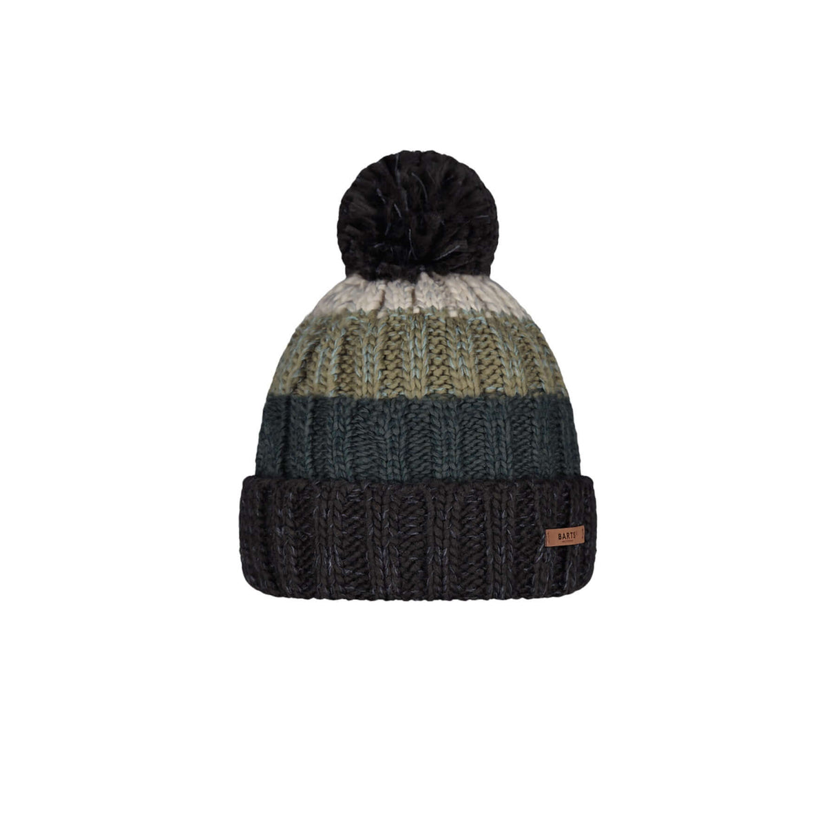 Barts Wilhelm Beanie Charcoal-Yellow-Cedar-Blue-Burgundy - 53 Degrees North 