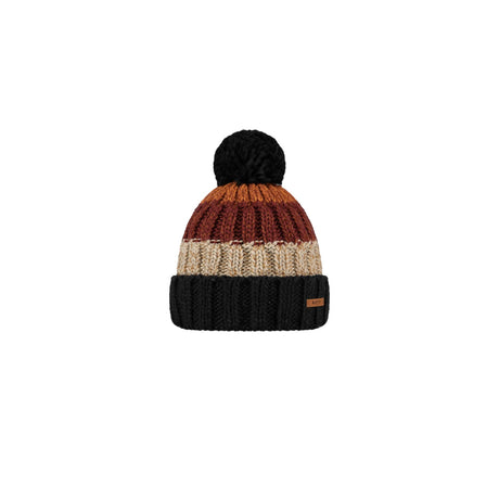 Barts Wilhelm Beanie Charcoal-Yellow-Cedar-Blue-Burgundy - 53 Degrees North 