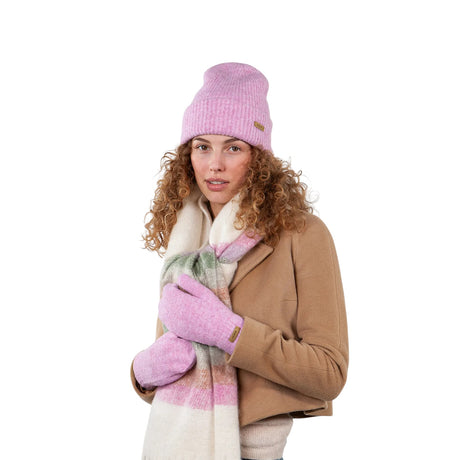 Barts Witzia Beanie Sky-Sage-Light Brown-Heather Grey-Black - 53 Degrees North 