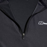 Berghaus Men's 24/7 Tech Tee Half Zip Jet Black / Small-Jet Black / Medium-Jet Black / Large-Jet Black / X-Large-Jet Black / XX-Large - 53 Degrees North 