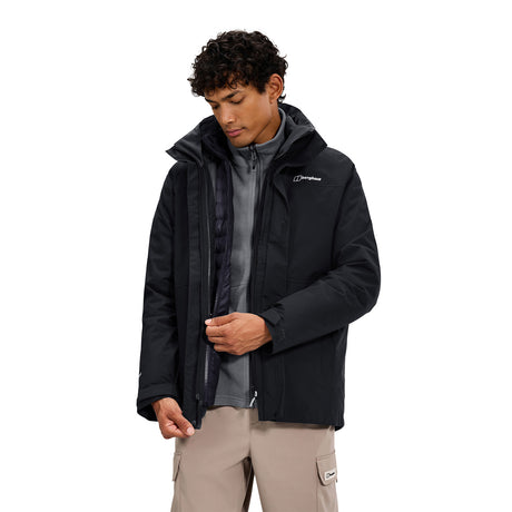 Berghaus Men's Hillwalker 2.0 Gemini Highloft 3 in 1 GORE-TEX Jacket Black / Small - 53 Degrees North