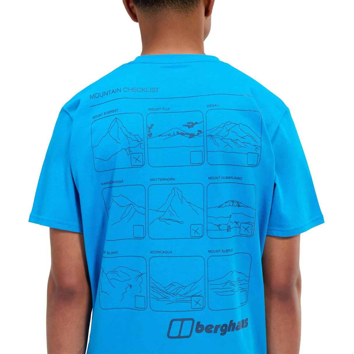 Berghaus Men's Mountain Checklist Short Sleeve Tee Grey / Small-Grey / Medium-Grey / Large-Grey / X-Large-Grey / XX-Large - 53 Degrees North 