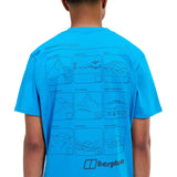 Berghaus Men's Mountain Checklist Short Sleeve Tee Grey / Small-Grey / Medium-Grey / Large-Grey / X-Large-Grey / XX-Large - 53 Degrees North 