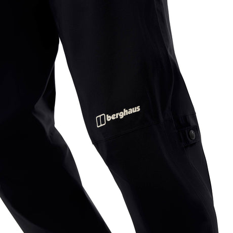 Berghaus Women's Pacsmart 2.5L Waterproof Trousers Jet Black / X-Small / Regular-Jet Black / Small / Regular-Jet Black / Medium / Regular-Jet Black / Large / Regular-Jet Black / X-Large / Regular - 53 Degrees North 