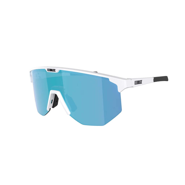Bliz Hero Small Sunglasses Matt White / Brown Blue multi - 53 Degrees North 