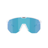 Bliz Hero Small Sunglasses Matt White / Brown Blue multi - 53 Degrees North 