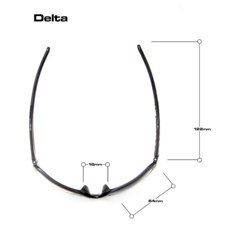 Bloc Delta Polarised Grey Sunglasses Matt Black - 53 Degrees North 