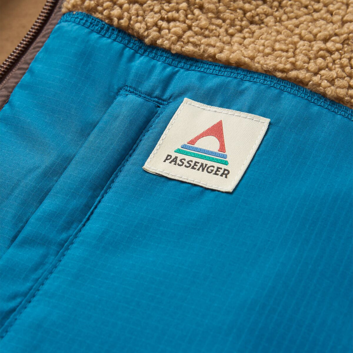 Passenger Men's Born Explorer Recycled Polar-Lined Sherpa Fleece Jacket Caramel/Espresso / Small-Caramel/Espresso / Medium-Caramel/Espresso / Large-Caramel/Espresso / X-Large #- 53 Degrees North 