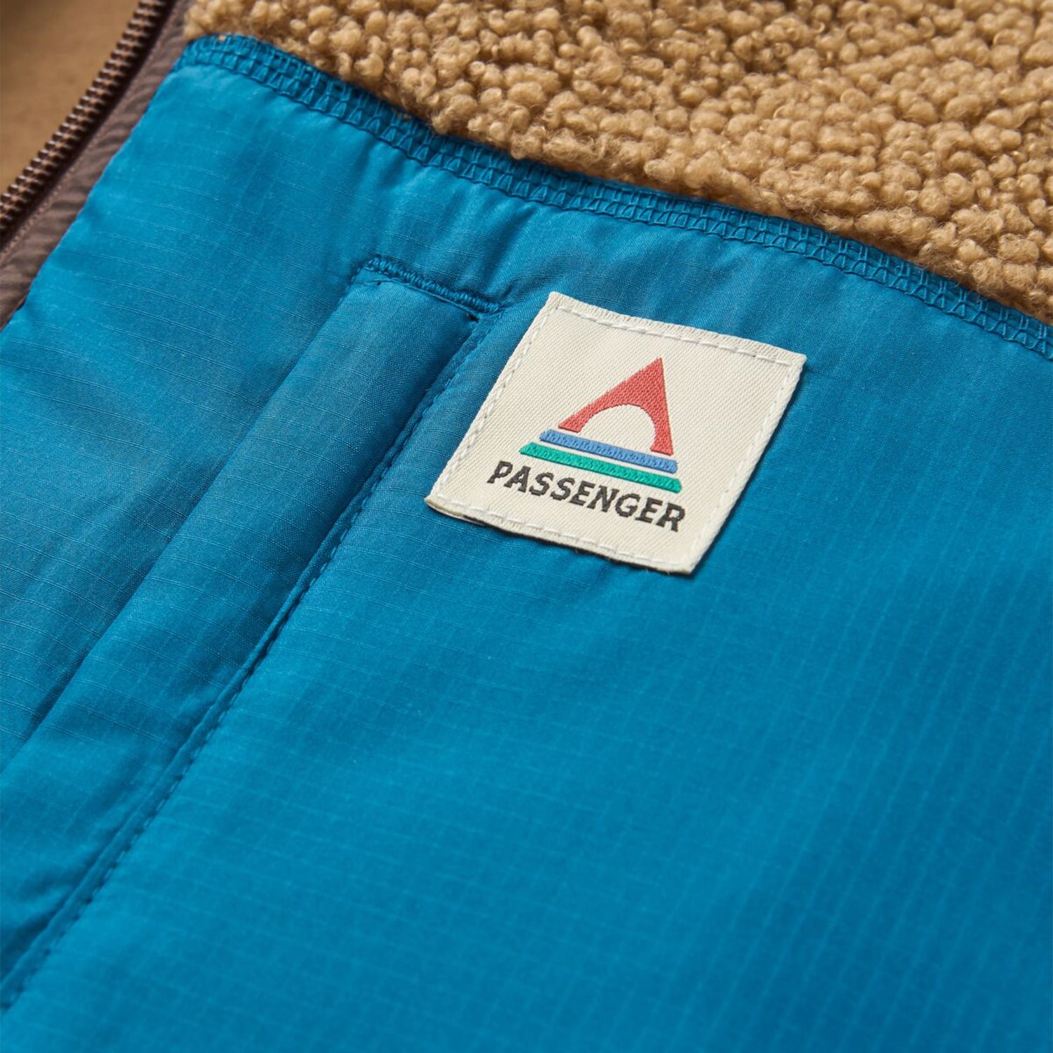 Passenger Men's Born Explorer Recycled Polar-Lined Sherpa Fleece Jacket Caramel/Espresso / Small-Caramel/Espresso / Medium-Caramel/Espresso / Large-Caramel/Espresso / X-Large #- 53 Degrees North 