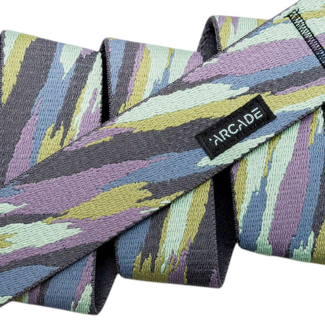 Arcade Brushstroke Slim Belt Coral / One Size-Mint / One Size #- 53 Degrees North 