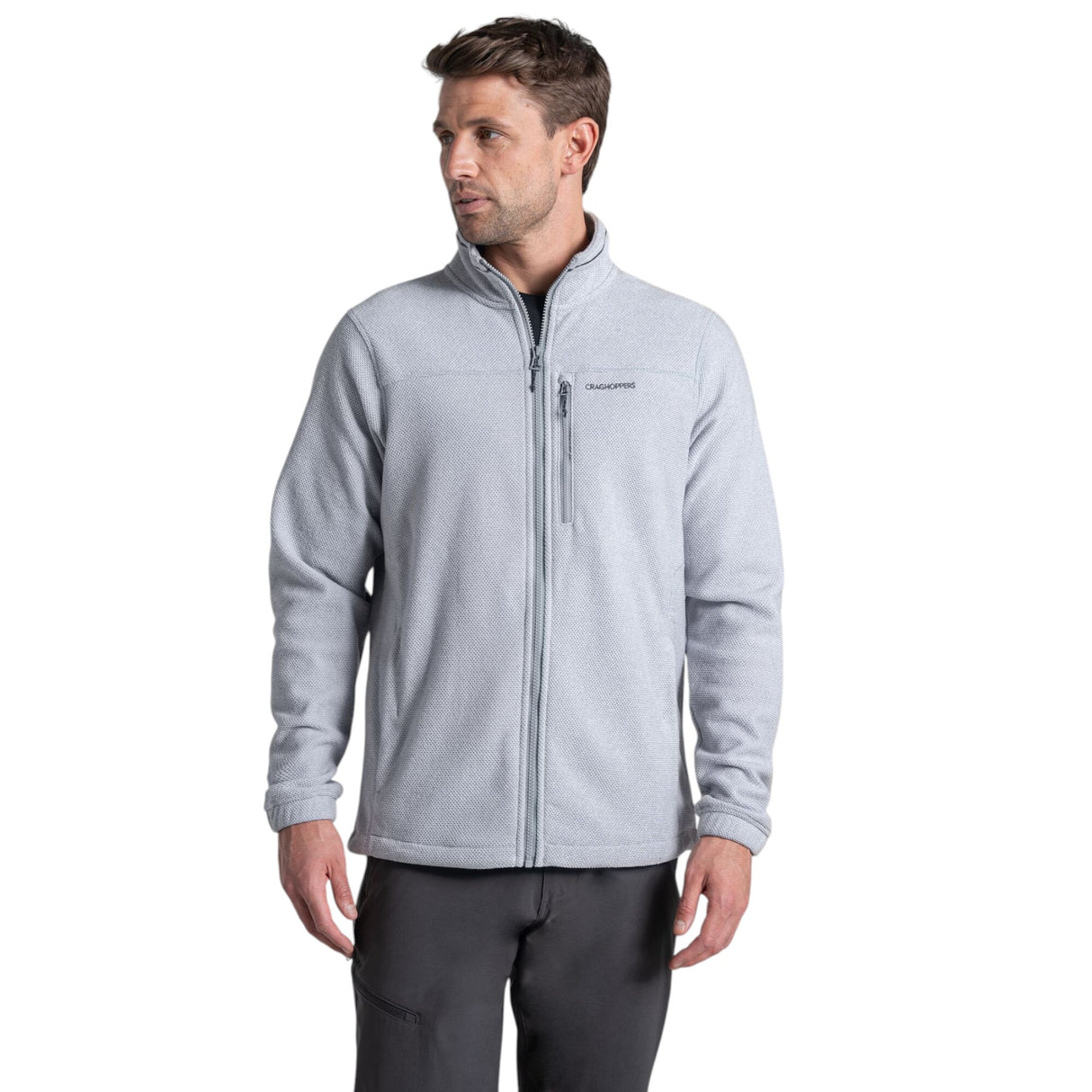 Craghoppers Men's Souther Fleece Jacket Cloud Grey / Small-Cloud Grey / Medium-Cloud Grey / Large-Cloud Grey / X-Large-Cloud Grey / XX-Large #- 53 Degrees North 