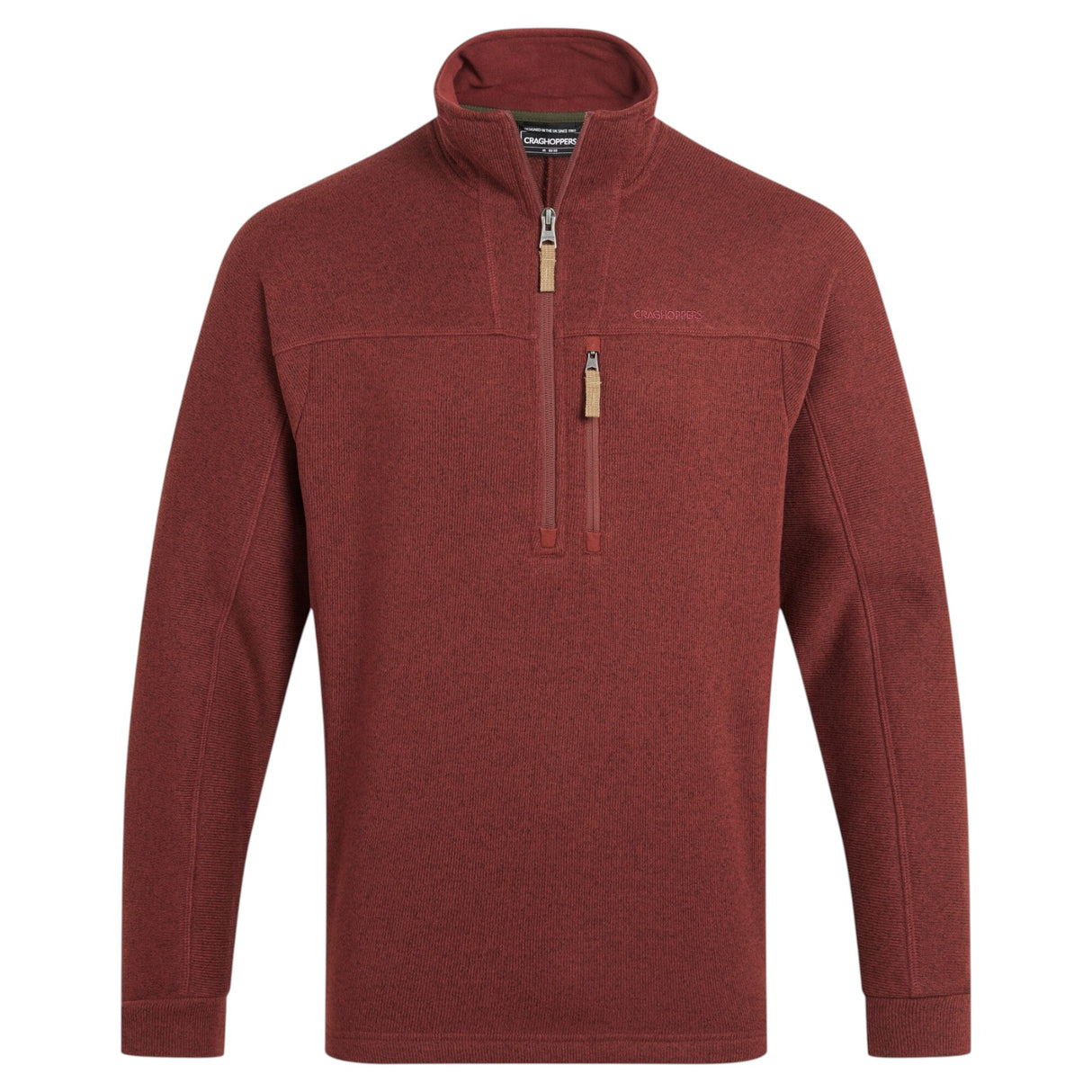 Craghoppers Men's Torney Half Zip Fleece Red Jasper / Small-Red Jasper / Medium-Red Jasper / Large-Red Jasper / X-Large-Red Jasper / XX-Large #- 53 Degrees North 