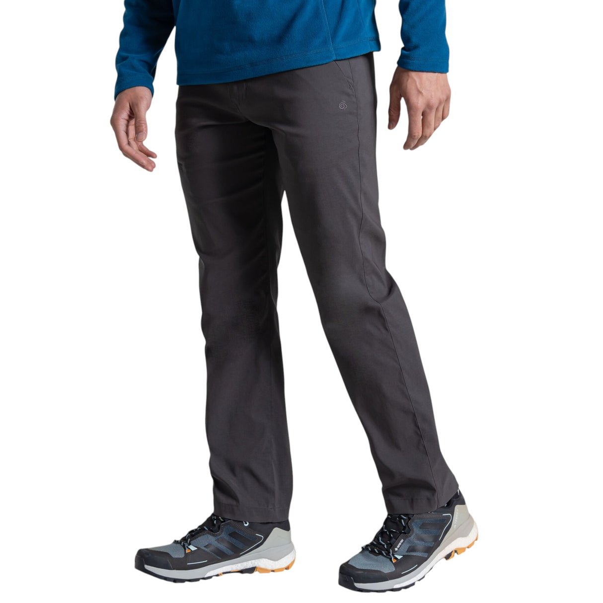 Craghoppers Men's Kiwi Pro Trousers Dark Lead / Small / Long-Dark Lead / Medium / Long-Dark Lead / Large / Long-Dark Lead / X-Large / Long-Dark Lead / XX-Large / Long #- 53 Degrees North 