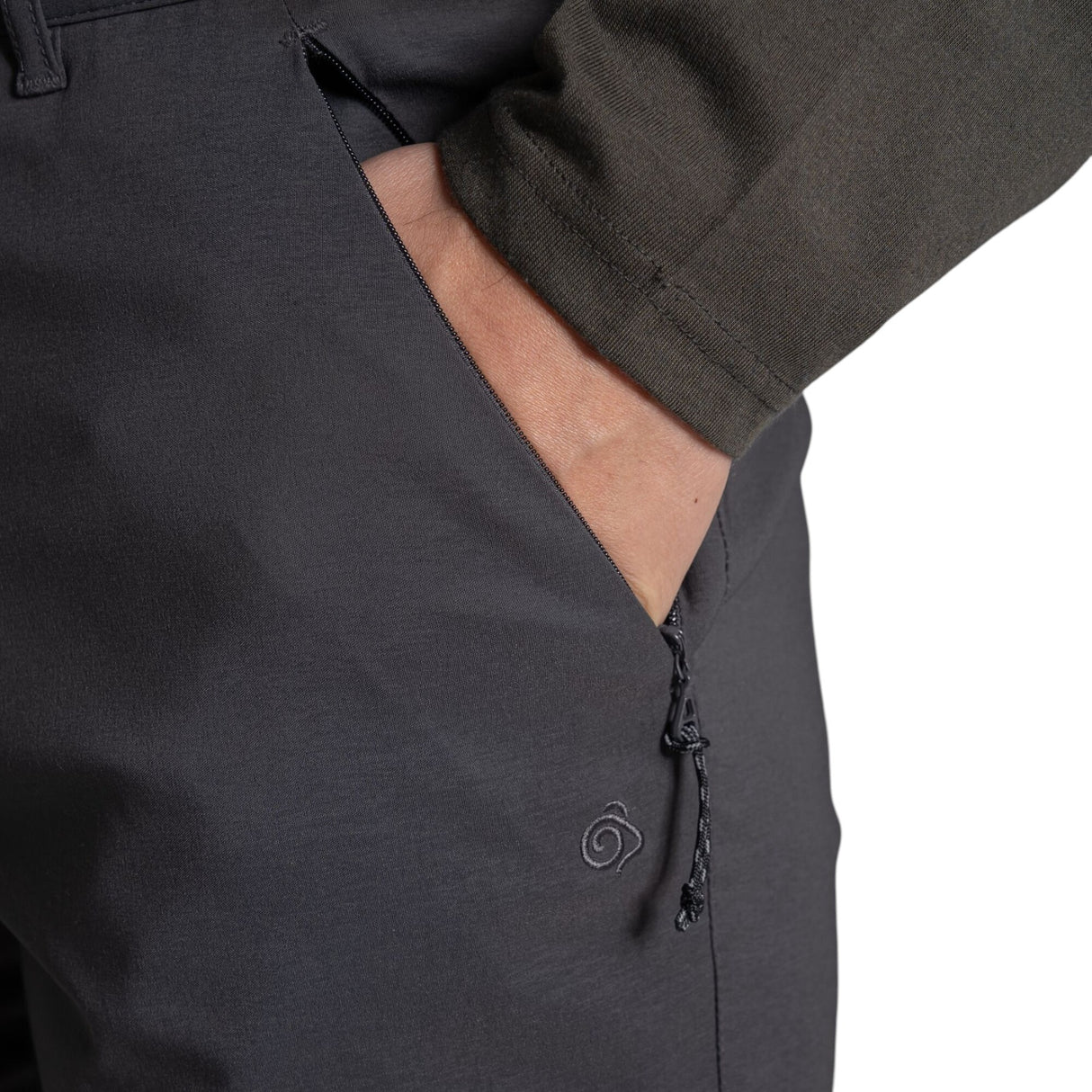 Craghoppers Men's Kiwi Pro Trousers Dark Lead / Small / Long-Dark Lead / Medium / Long-Dark Lead / Large / Long-Dark Lead / X-Large / Long-Dark Lead / XX-Large / Long #- 53 Degrees North 