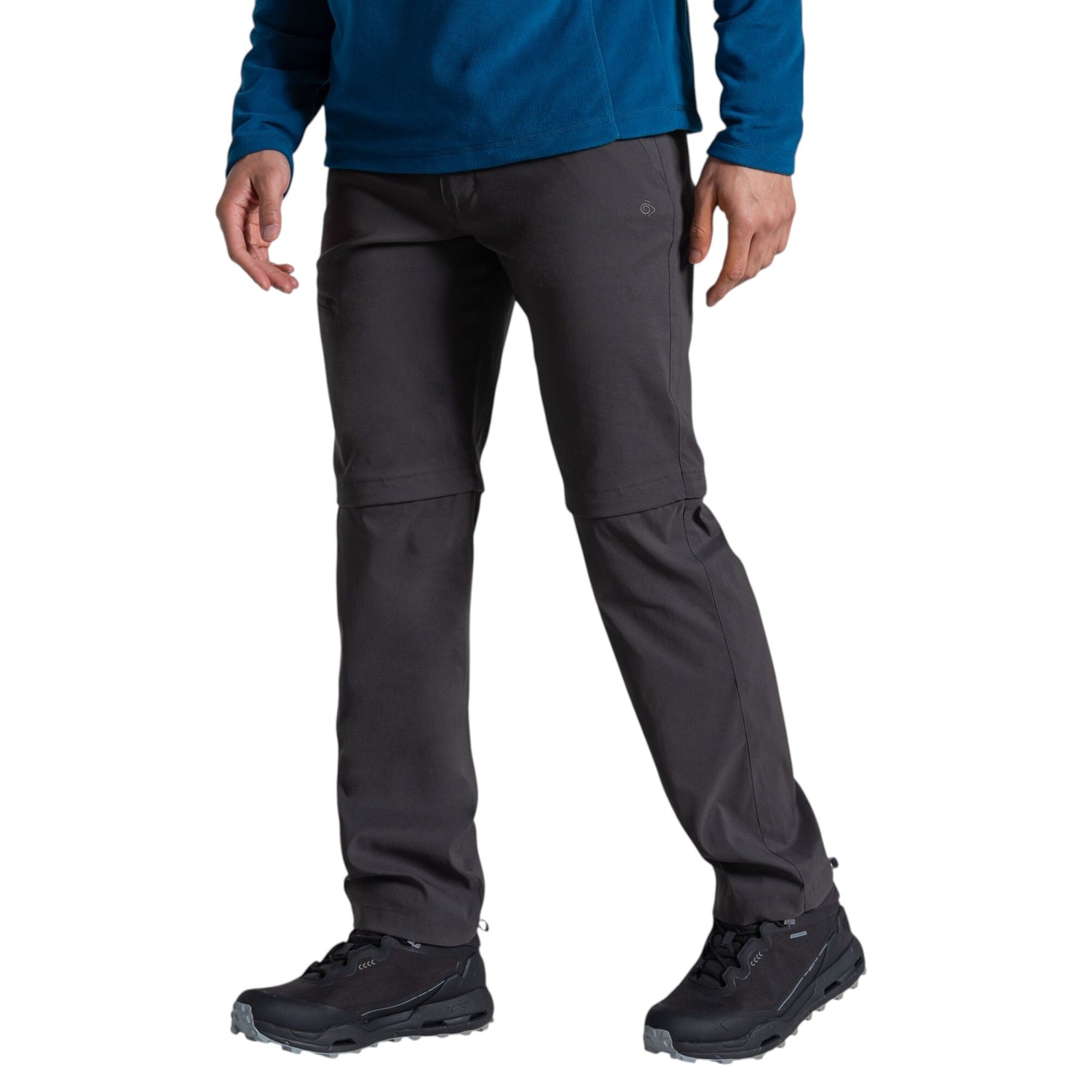 Craghoppers Men's Kiwi Pro Convertible Trousers Dark Lead / Small / Regular-Dark Lead / Medium / Regular-Dark Lead / Large / Regular-Dark Lead / X-Large / Regular-Dark Lead / XX-Large / Regular #- 53 Degrees North 