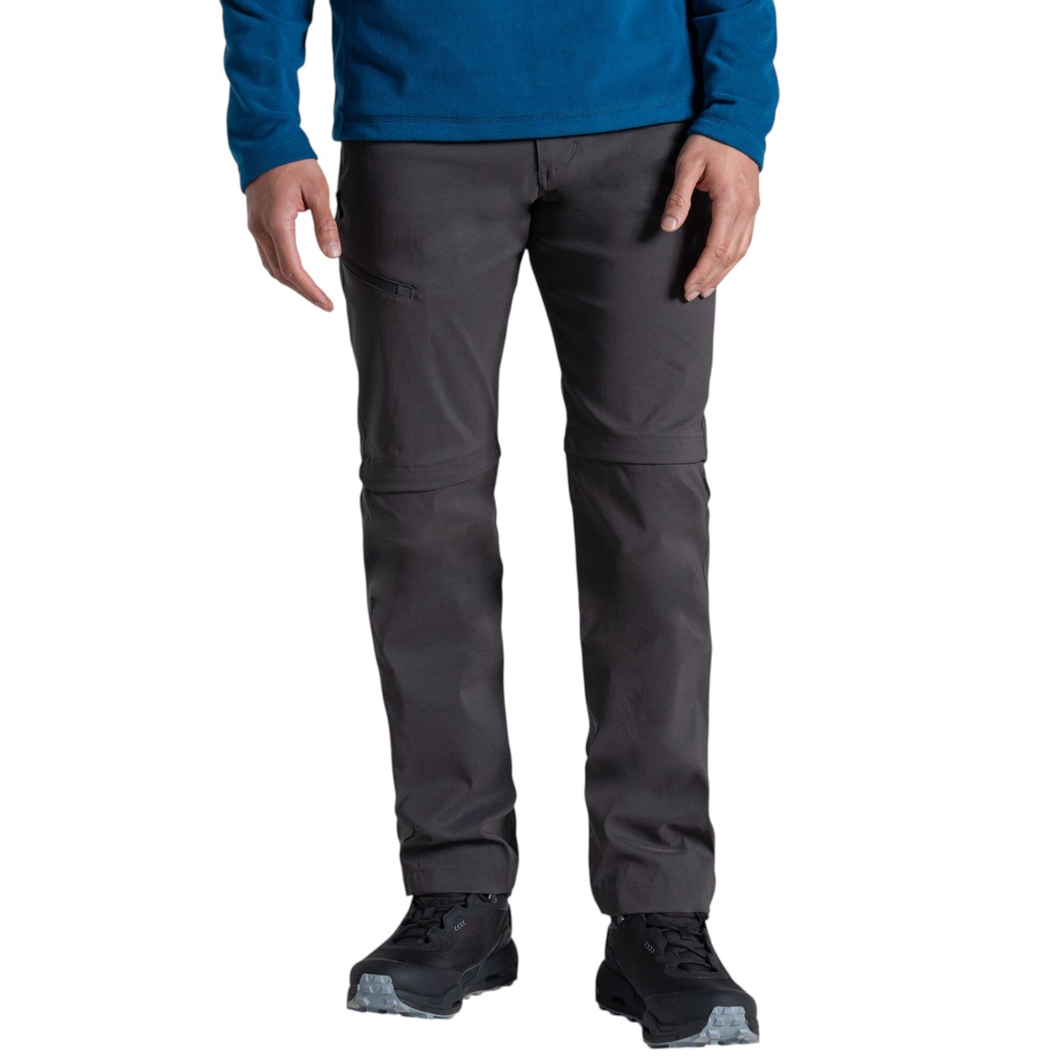 Craghoppers Men's Kiwi Pro Convertible Trousers Dark Lead / Small / Regular-Dark Lead / Medium / Regular-Dark Lead / Large / Regular-Dark Lead / X-Large / Regular-Dark Lead / XX-Large / Regular #- 53 Degrees North 