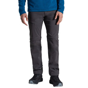 Craghoppers Men's Kiwi Pro Convertible Trousers Dark Lead / Small / Regular-Dark Lead / Medium / Regular-Dark Lead / Large / Regular-Dark Lead / X-Large / Regular-Dark Lead / XX-Large / Regular #- 53 Degrees North 