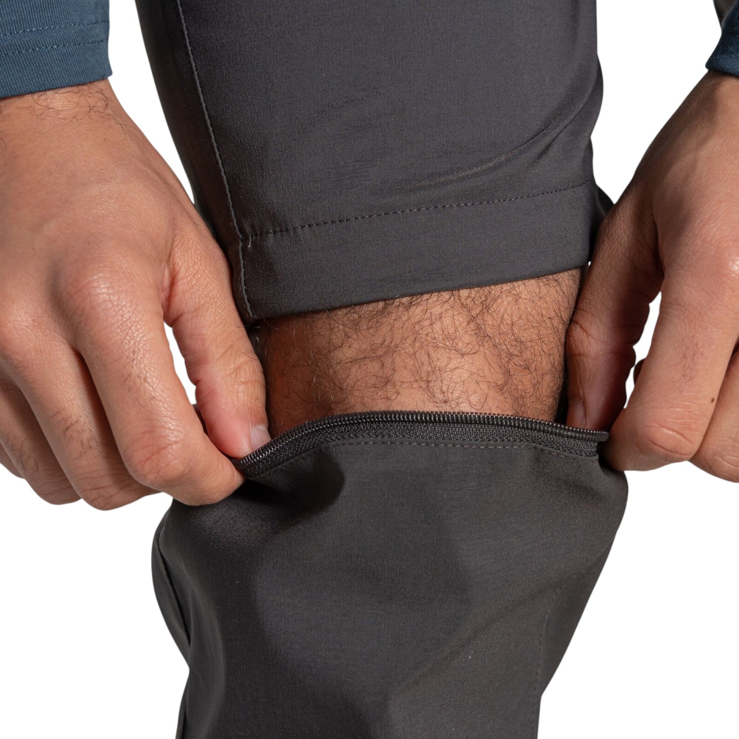 Craghoppers Men's Kiwi Pro Convertible Trousers Dark Lead / Small / Regular-Dark Lead / Medium / Regular-Dark Lead / Large / Regular-Dark Lead / X-Large / Regular-Dark Lead / XX-Large / Regular #- 53 Degrees North 