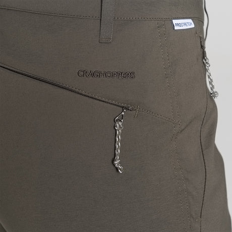 Craghoppers Women's Kiwi Pro II Trousers Mid Khaki / X-Small / Short-Mid Khaki / X-Small / Regular-Mid Khaki / Small / Short-Mid Khaki / Small / Regular-Mid Khaki / Medium / Short #- 53 Degrees North 