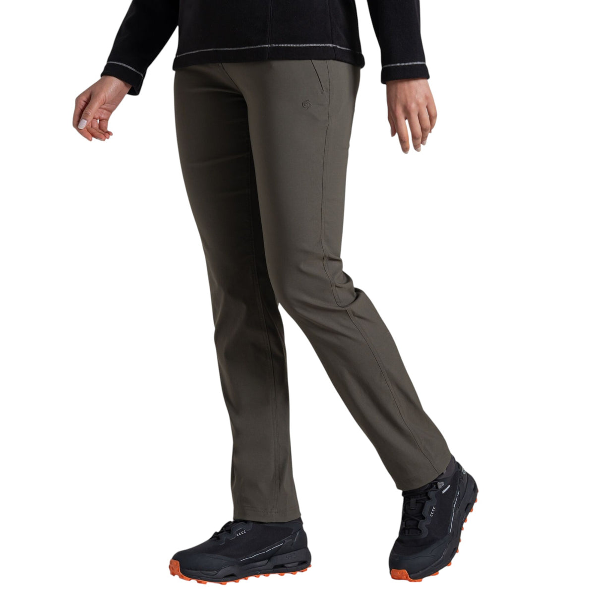 Craghoppers Women's Kiwi Pro Trousers Mid Khaki / X-Small / Short-Mid Khaki / X-Small / Regular-Mid Khaki / Small / Short-Mid Khaki / Small / Regular-Mid Khaki / Medium / Short #- 53 Degrees North 