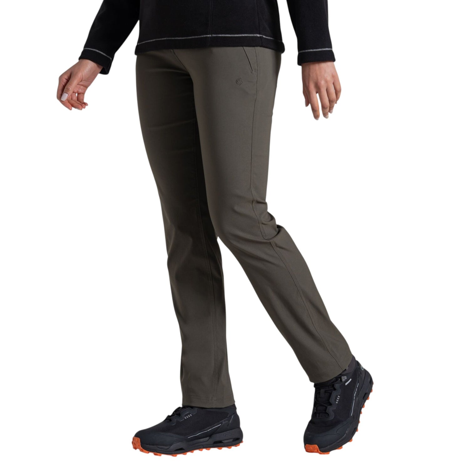 Craghoppers Women's Kiwi Pro Trousers Mid Khaki / X-Small / Short-Mid Khaki / X-Small / Regular-Mid Khaki / Small / Short-Mid Khaki / Small / Regular-Mid Khaki / Medium / Short #- 53 Degrees North 
