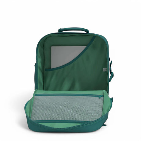 Cabin Zero Classic Cabin Backpack 44L Meadow Green-Lovestruck Pink-Infinity Blue-Sunny Day-Absolute Black - 53 Degrees North 
