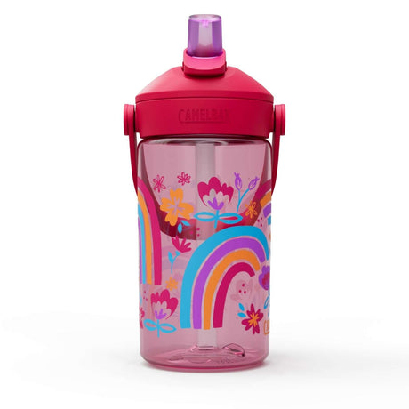 Camelbak Thrive Flip Straw Kids 400ml Water Bottle Sharks and Rays-Rainbow Floral-Clear - 53 Degrees North 
