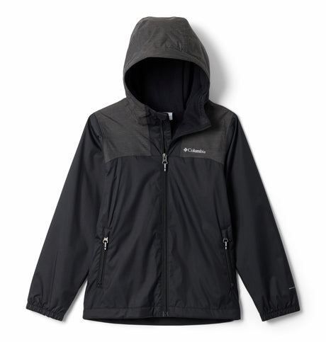 Columbia Boys' Rainy Trails Waterproof Fleece Lined Jacket Black / Age 4-5-Black / Age 6-7-Black / Age 8-9-Black / Age 10-12-Black / Age 14-16 - 53 Degrees North 