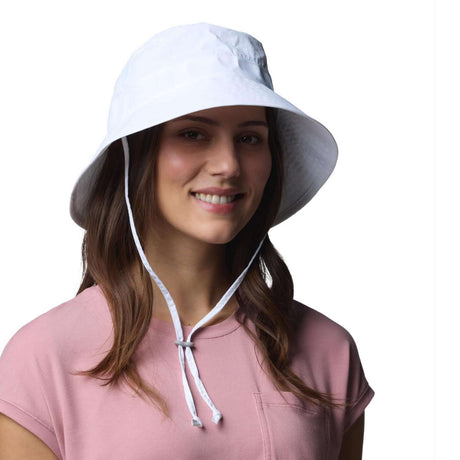 Columbia Diamond Crest Sun Hat White / Small/Medium-White / Large/X-Large-Stone Green / Small/Medium-Stone Green / Large/X-Large - 53 Degrees North 