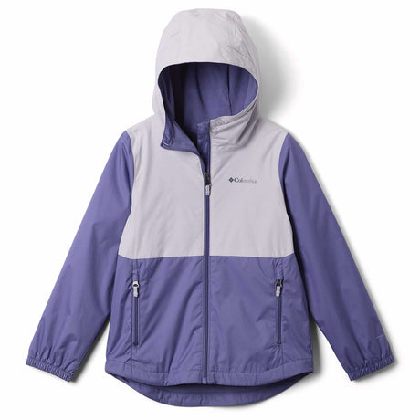 Columbia Girls' Rainy Trails III Fleece Lined Jacket Stormwatch/Lavender Pearl / Age 4-5-Stormwatch/Lavender Pearl / Age 6-7-Stormwatch/Lavender Pearl / Age 8-9-Stormwatch/Lavender Pearl / Age 10-12-Stormwatch/Lavender Pearl / Age 14-16 - 53 Degrees North 