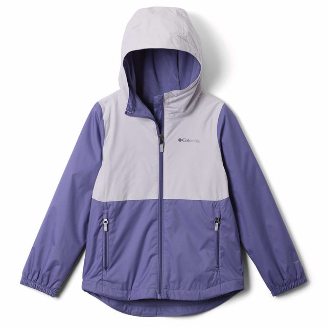 Columbia Girls' Rainy Trails III Fleece Lined Jacket Stormwatch/Lavender Pearl / Age 4-5-Stormwatch/Lavender Pearl / Age 6-7-Stormwatch/Lavender Pearl / Age 8-9-Stormwatch/Lavender Pearl / Age 10-12-Stormwatch/Lavender Pearl / Age 14-16 - 53 Degrees North 