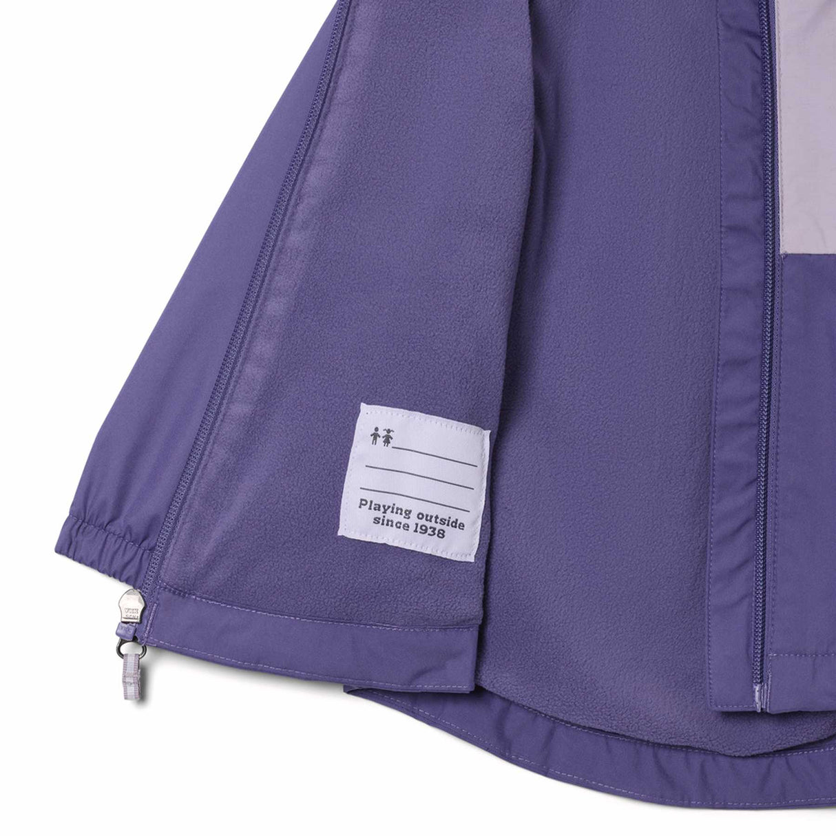 Columbia Girls' Rainy Trails III Fleece Lined Jacket Stormwatch/Lavender Pearl / Age 4-5-Stormwatch/Lavender Pearl / Age 6-7-Stormwatch/Lavender Pearl / Age 8-9-Stormwatch/Lavender Pearl / Age 10-12-Stormwatch/Lavender Pearl / Age 14-16 - 53 Degrees North 