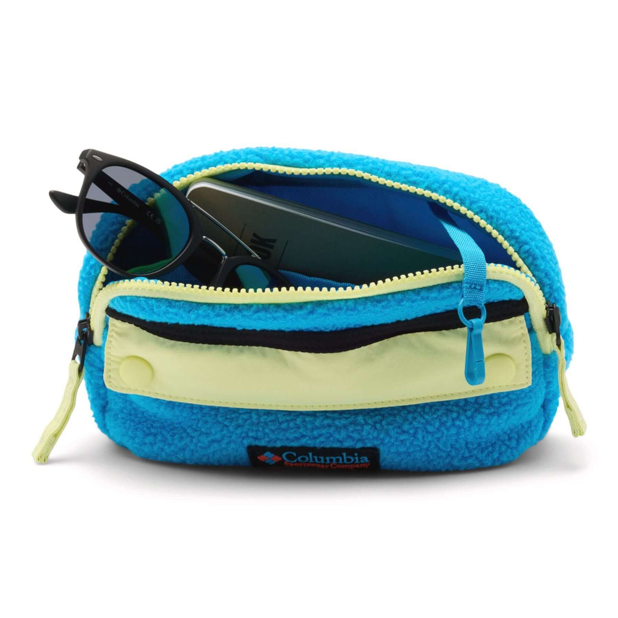 Columbia Helvetia II Hip Pack Black-Compass Blue/Citron Haze/Black-Shale Pink/City Grey - 53 Degrees North 